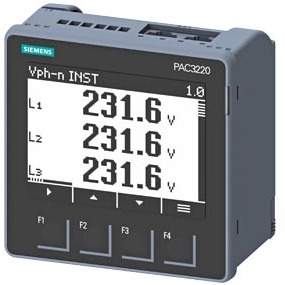 SENTRON PAC3220 LCD 96X96 mm Power Monitoring Device