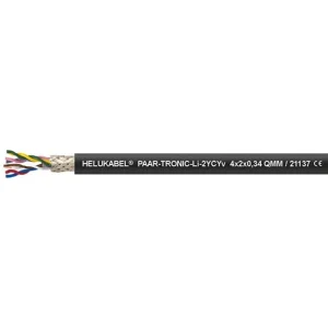 HELUKABEL® PAAR-TRONIC-Li-2YCYv 2x2x0.5 mm² black