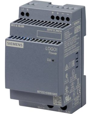 LOGO!POWER 24 V / 2.5 A Stabilized power supply input: 100-240 V AC